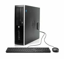 كمبيوتر مكتبي HP Compaq 8100 Elite SFF للأعمال ، وحدة معالجة مركزية AMD A8 ، ذاكرة وصول عشوائي 2 جيجابايت ، قرص صلب 500 جيجابايت ، واي فاي ، Windows 10 Pro ، كمبيوتر مكتبي مجدد