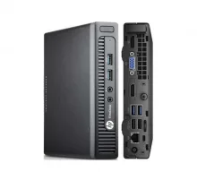 اتش بی إليتيدسك 705 G2 Miniالمصغر كمبيوتر مكتبي، معالج AMD A8، ذاكرة الوصول العشوائي 8 جيجابايت، قرص صلب 256 جيجابايت SSD