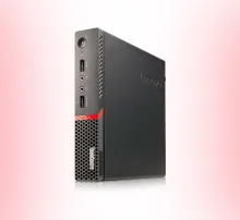 كمبيوتر مكتبي صغير للأعمال من لينوفو، معالج إنتل سيليرون، ذاكرة وصول عشوائي (RAM) سعة 8 جيجابايت، قرص تخزين SSD سعة 256 جيجابايت، معالج رسومات إنتل، نظام التشغيل ويندوز 10 برو