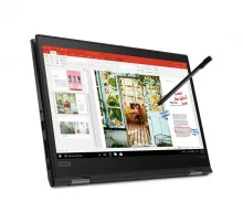 كمبيوتر محمول لينوفو ثينك باد X390 يوجا للأعمال، معالج إنتل كور i5 من الجيل الثامن، ذاكرة وصول عشوائي (RAM) سعة 8 جيجابايت، قرص تخزين SSD سعة 256 جيجابايت، شاشة لمس 360 درجة، مقاس 13 بوصة، نظام تشغيل ويندوز