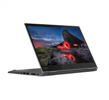 كمبيوتر محمول لينوفو ثينك باد x1 يوجا للأعمال، معالج إنتل كور i7 من الجيل الثامن، ذاكرة وصول عشوائي (RAM) سعة 16 جيجابايت، قرص تخزين SSD سعة 512 جيجابايت، شاشة لمس 360 درجة مقاس 14 بوصة، نظام تشغيل ويندوز 10 برو